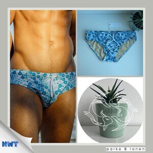 Parke & Ronen - Print Meridian Brief - Jester Floral Blue/White (M)